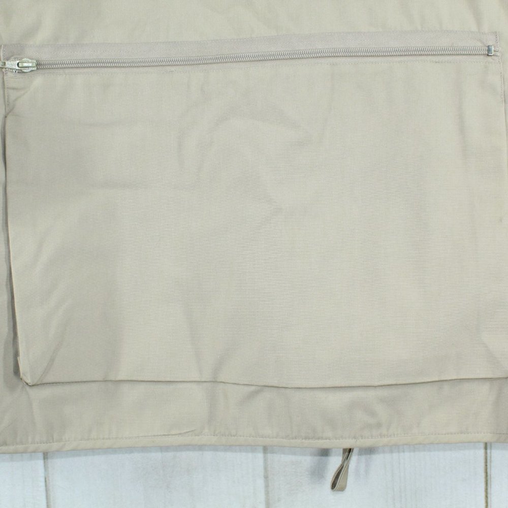 Woodfield Brown Lightweight Zipper Pockets Fishing Sleeveless Vest Size XL - Picture 8 of 9